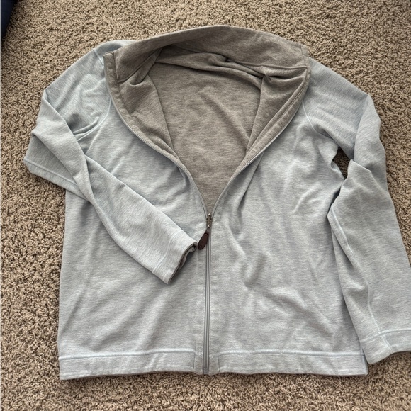 Reversible Sweater light blue and gray - Picture 1 of 7